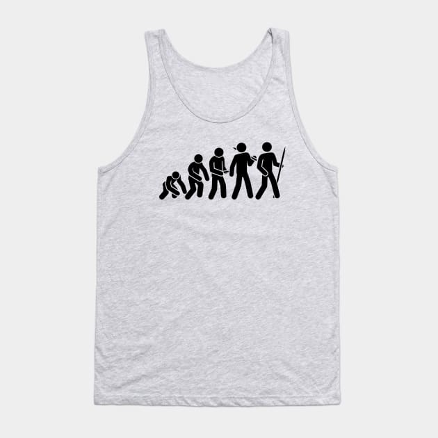 Human Evolution Tank Top by The BioGeeks